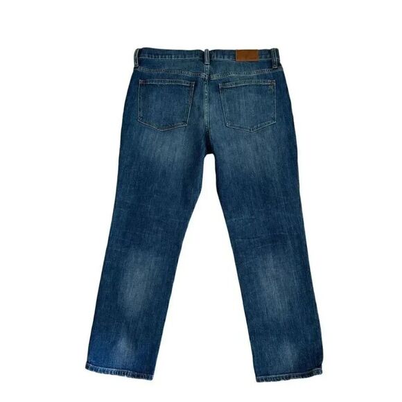 Madewell Women's Medium Wash The Slim Ankle Distressed Hem Boyjean SZ 28 - Picture 5 of 11